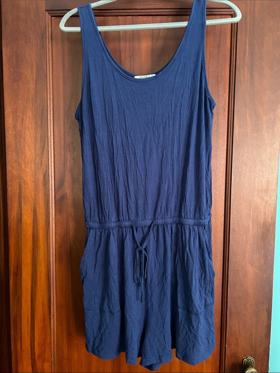 ReoRia Pants - ReoRia Navy Crewneck Shorts Romper